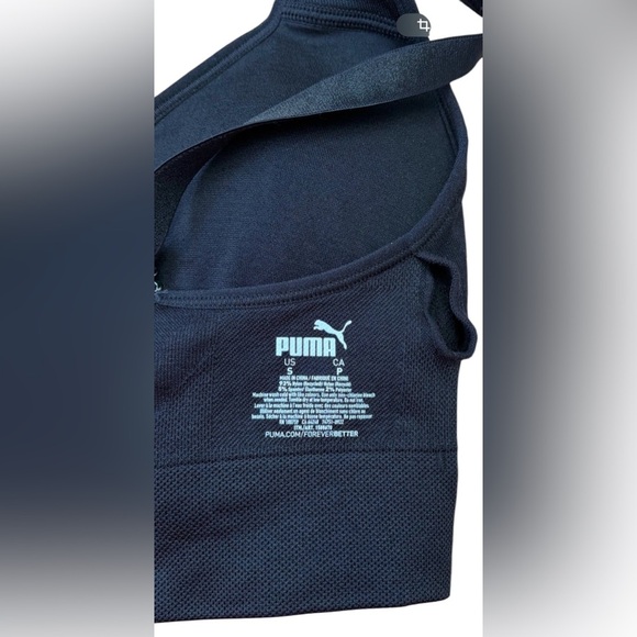 NWOT, PUMA, Seamless Sports Bra, Small, Black 🏃♀️➡️ - Picture 6 of 10